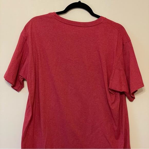 Disney L short sleeve t-shirt Mickey Mouse casual black red abstract collage - Picture 6 of 7